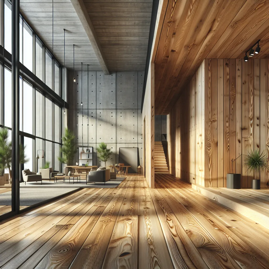 Poznaj piękno naturalnych desek podłogowych sosnowych w nowoczesnej architekturze